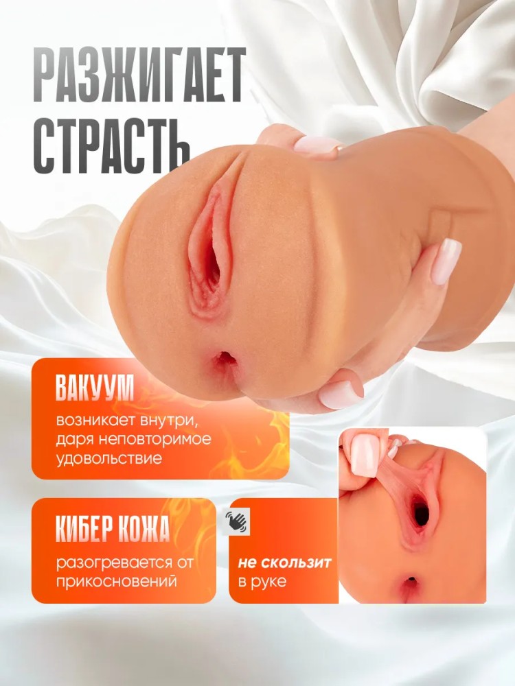 Мастурбатор Мужской Реалистичный Рот и Вагина 3 в 1 Мастурбатор Мужской Реалистичный Рот и Вагина 3 в 1