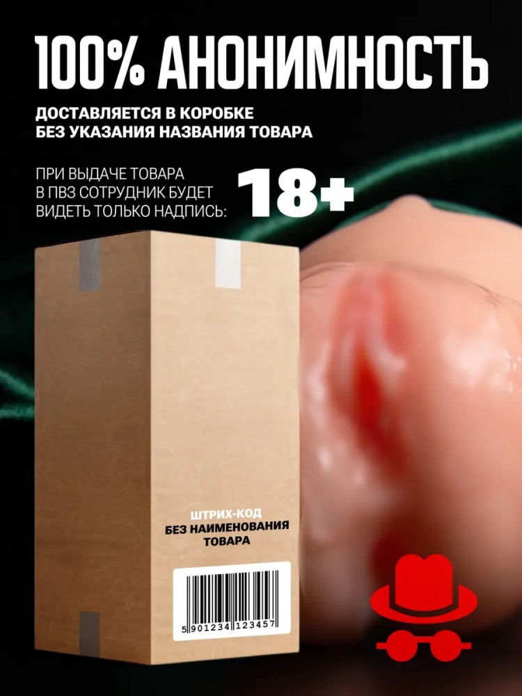 Мастурбатор Реалистичный Рот и Вагина 3 в 1 Мастурбатор Реалистичный Рот и Вагина 3 в 1