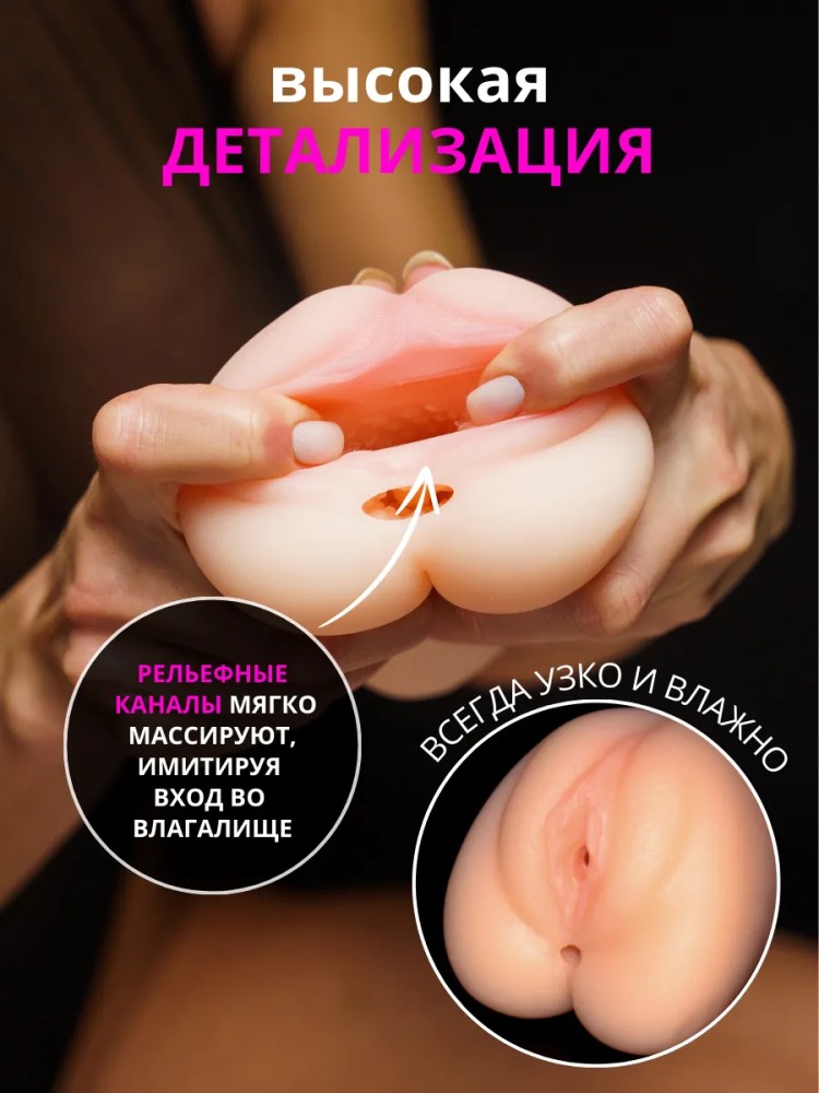 Мастурбатор Реалистичный Рот и Вагина игрушка 18+ Мастурбатор Реалистичный Рот и Вагина игрушка 18+