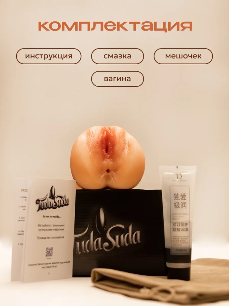 Вагина матурбатор с анусом реалистичная для мужчин 18+