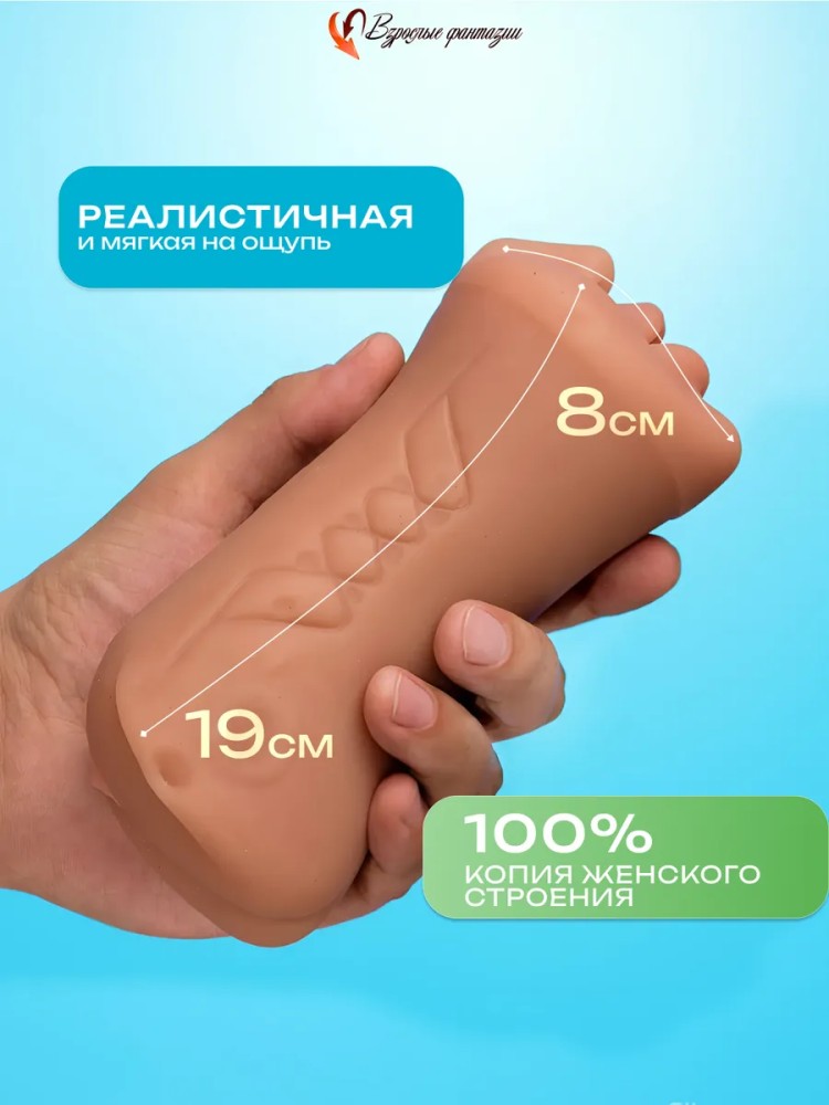Мастурбатор для мужчин Реалистичный Рот и Вагина 3 в 1 18+