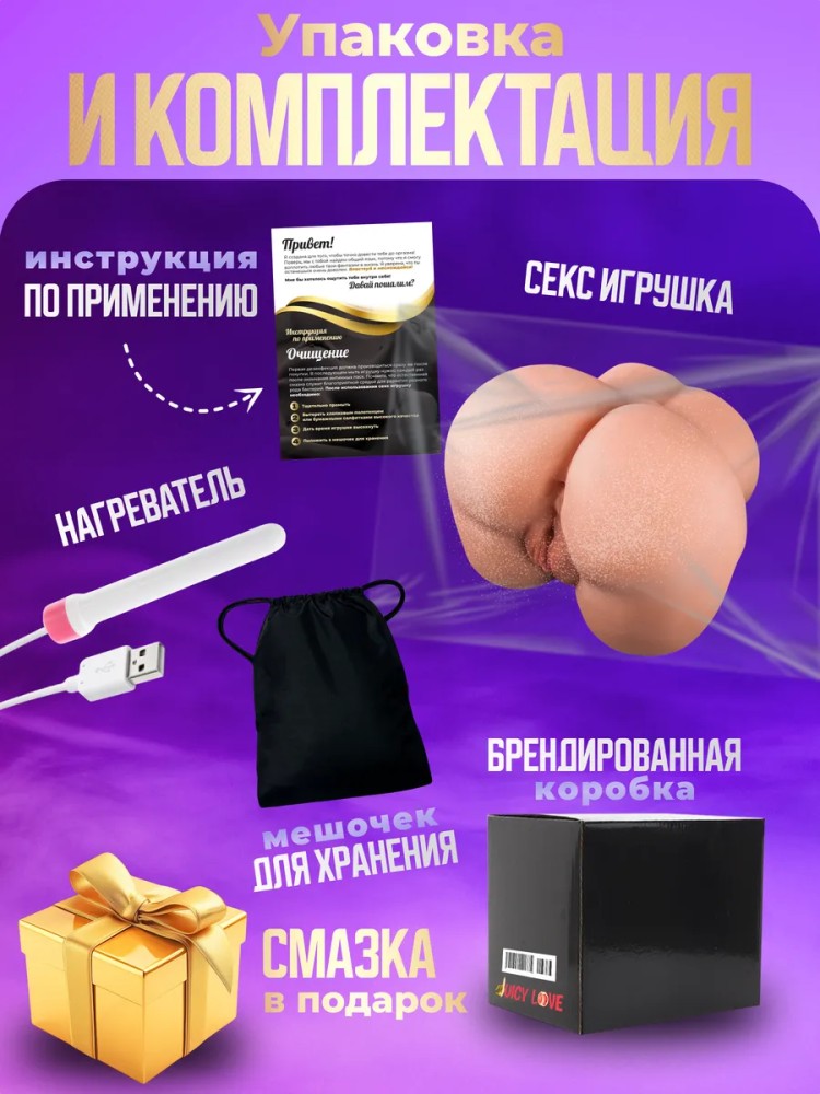 Реалистичный мастурбатор вагина и попка Реалистичный мастурбатор вагина и попка