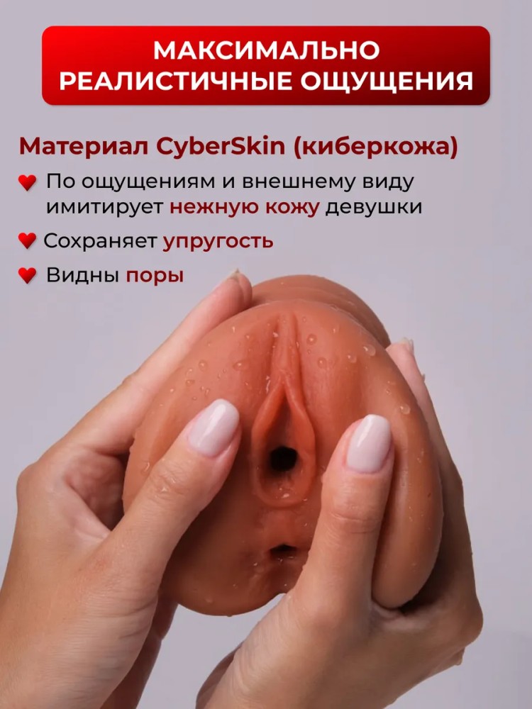 Мастурбатор рот и вагина 3 в 1