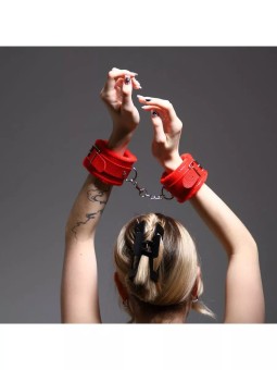 Аксессуар- наручники, цвет красный