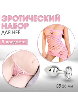 Эротический набор Оки-Чпоки, для нее, платье, стринги, аналь